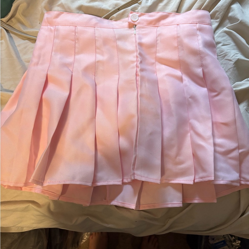 Pleated Pink Skirt